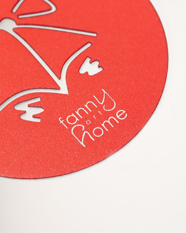 Art Box Natale set di 4 sottobicchieri luxury tema Renna/Cappello/Campane/Albero rosso