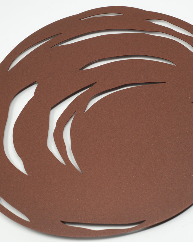 Kit Sottopiatti Doppia Luna Ruggine