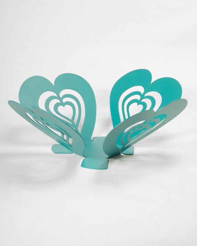 Centrotavola Cuore Multiplo Grande Turchese