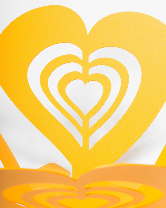 Centrotavola Cuore Multiplo Piccolo Ocra