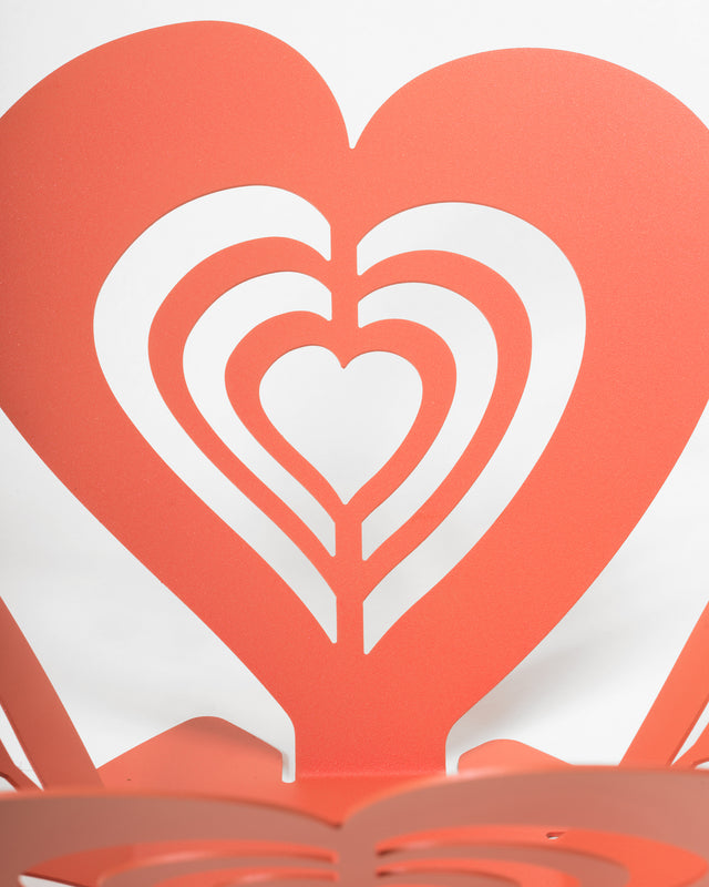 Centrotavola Cuore Multiplo Grande Rosso Mattone