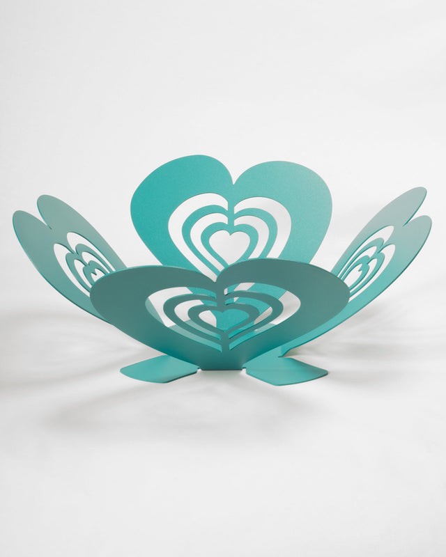 Centrotavola Cuore Multiplo Piccolo Turchese