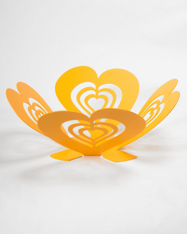 Centrotavola Cuore Multiplo Grande Ocra