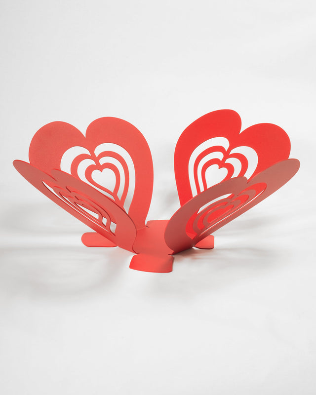 Centrotavola Cuore Multiplo Piccolo Rosso